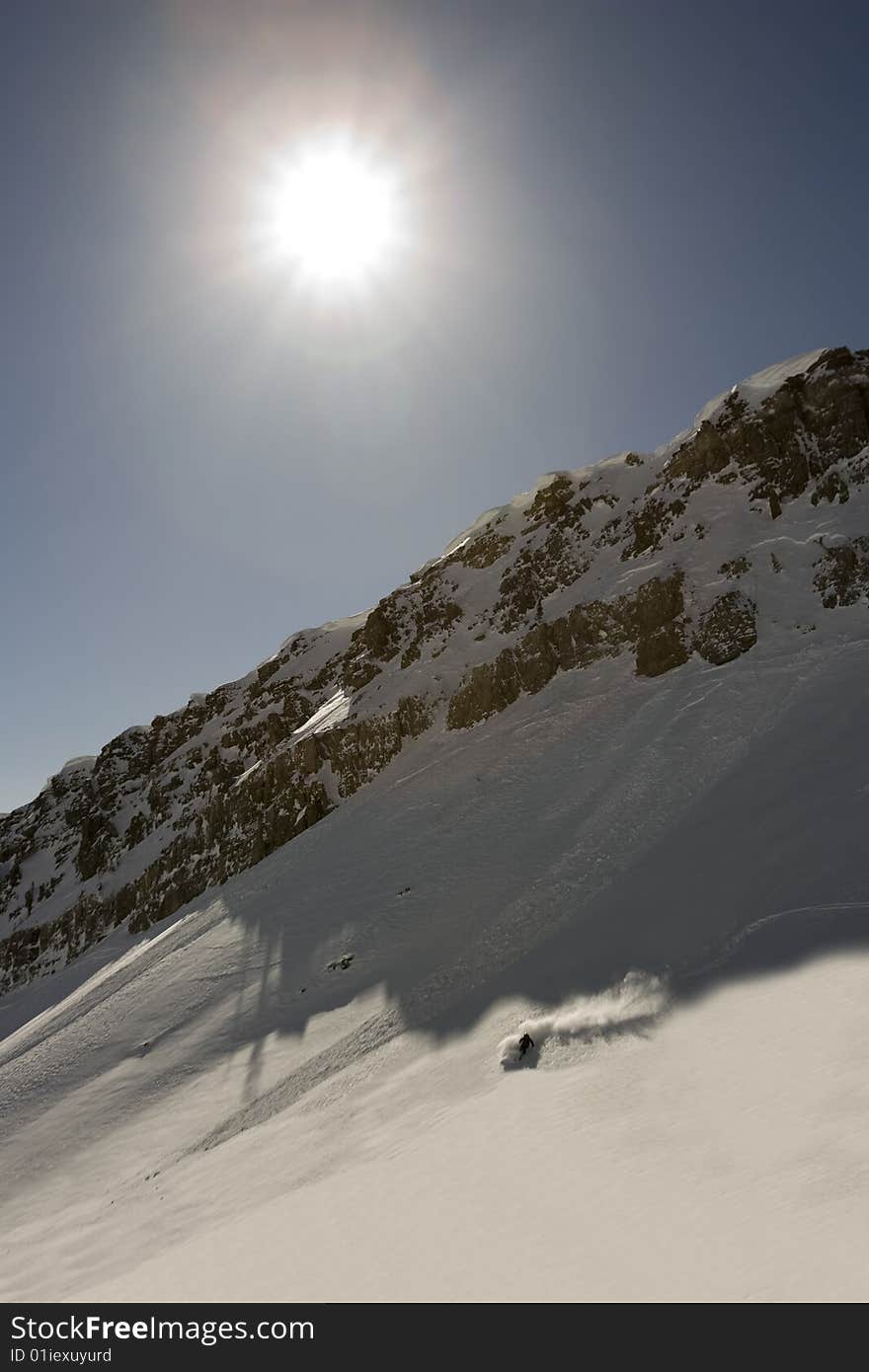 Skier under the Sun