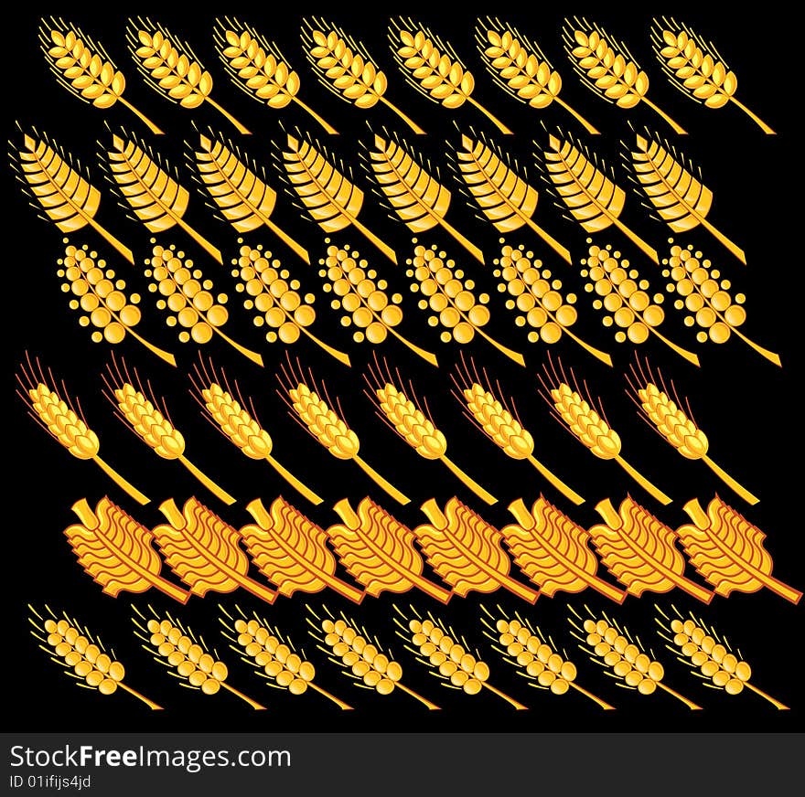 Abstract picture of gold wheat. Abstract picture of gold wheat