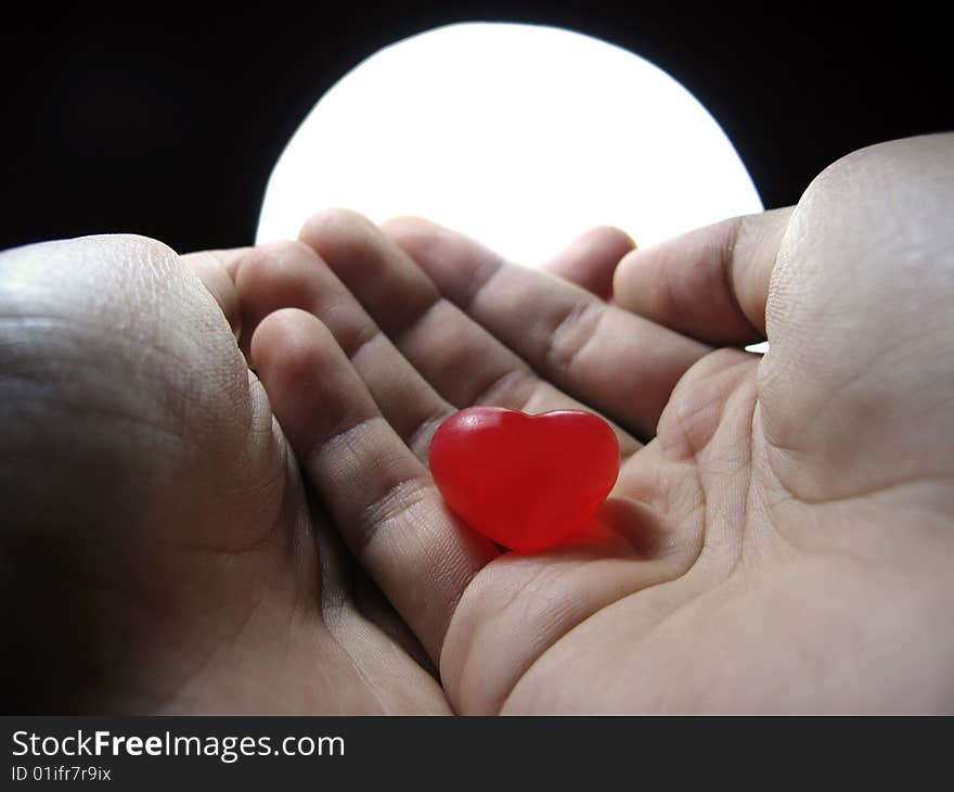 Red Heart In The Hand