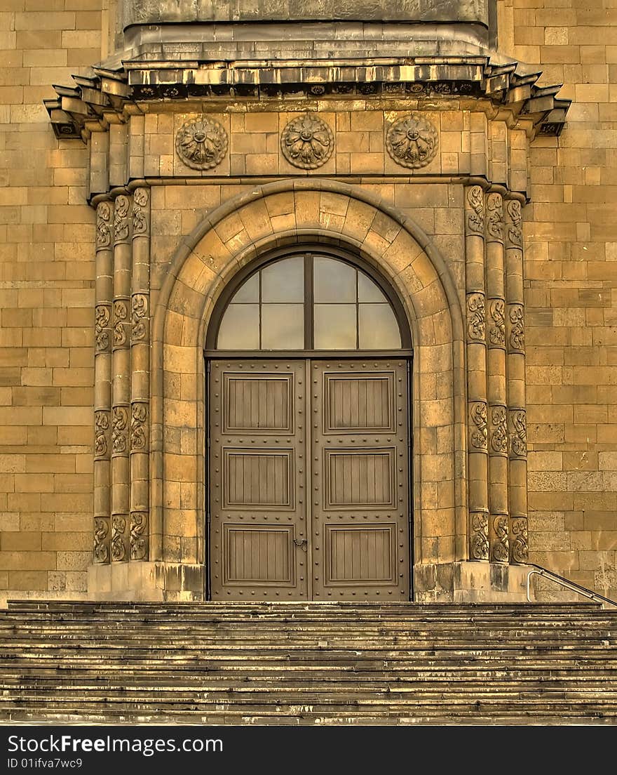 Gate of church.