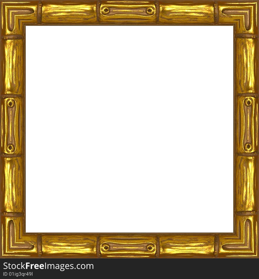 A picture frame on a white