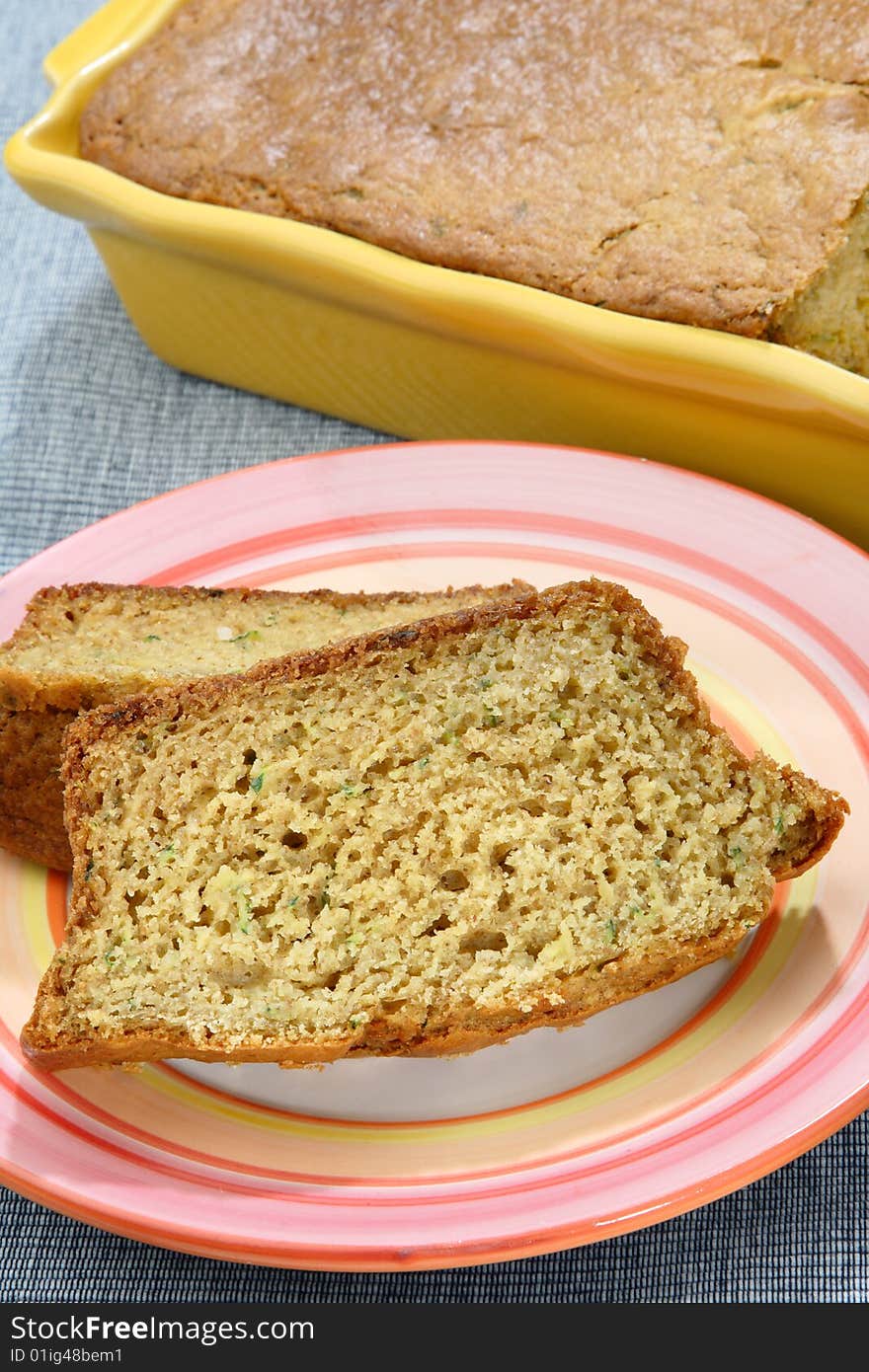 Bread with pumpkin on plate