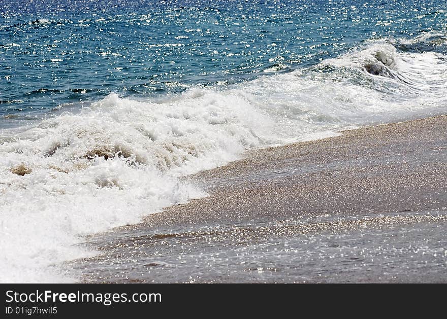 Paradise Tropical Beach waves detail