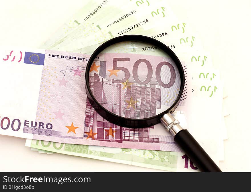 Euro banknotes money european currency