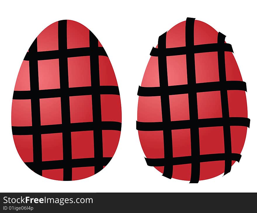Some nice abstract colored Easter eggs. Eps8, vector, easy resizing or change colors.