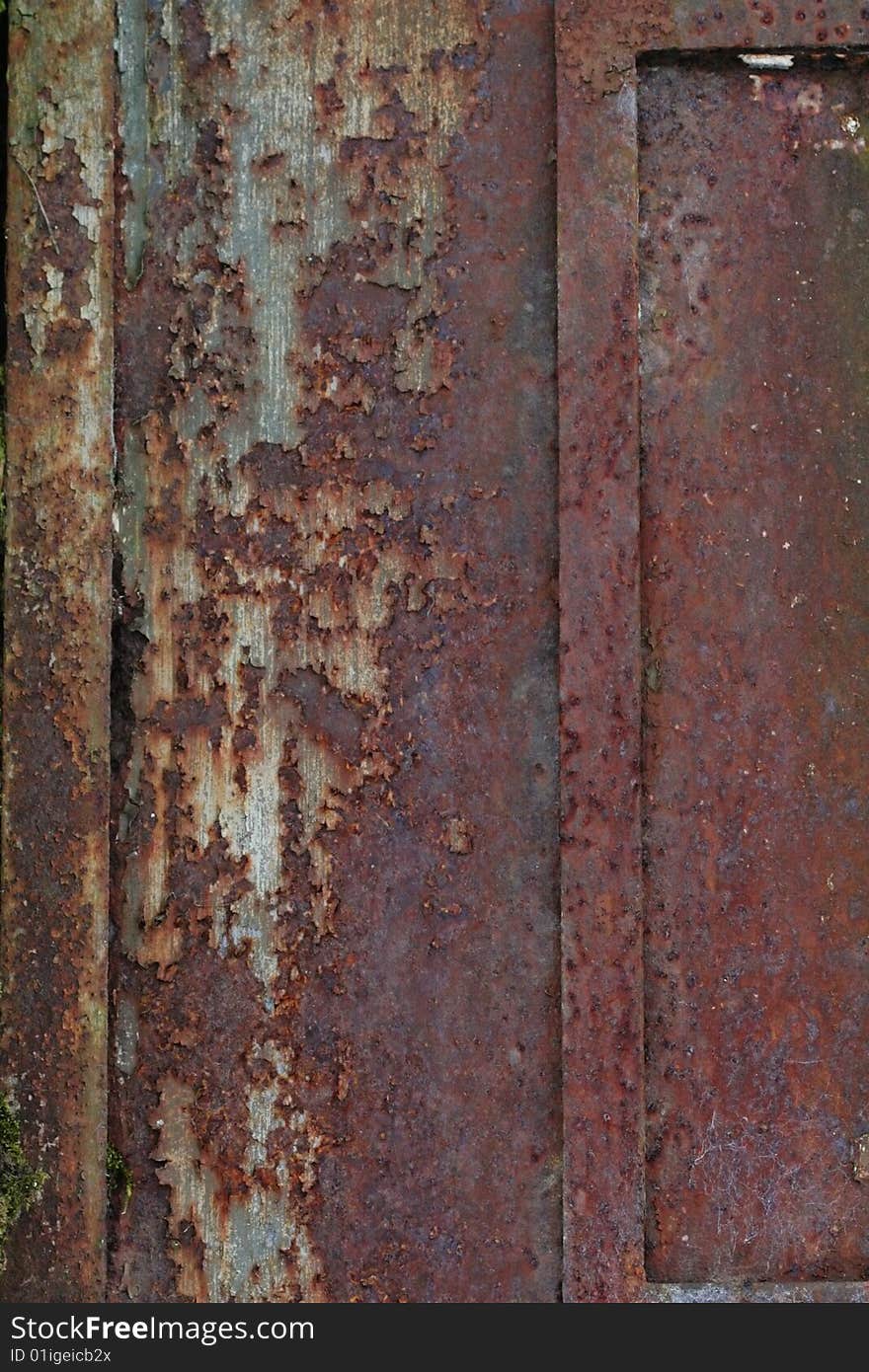 Rust texture taken from a rusty metal door.