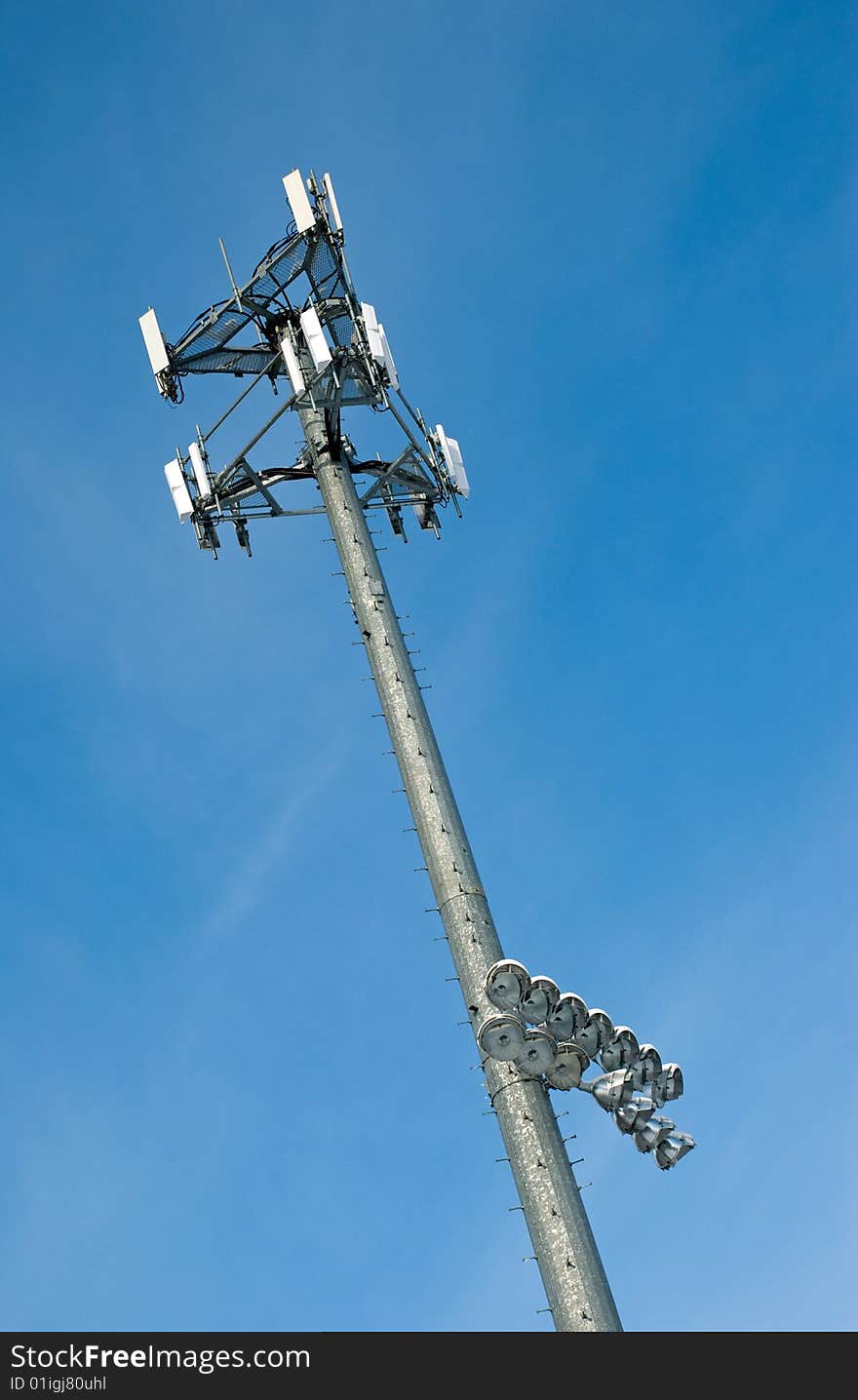 Cell Phone Tower With Sports Field Lights