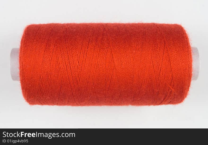 Red sewing spool