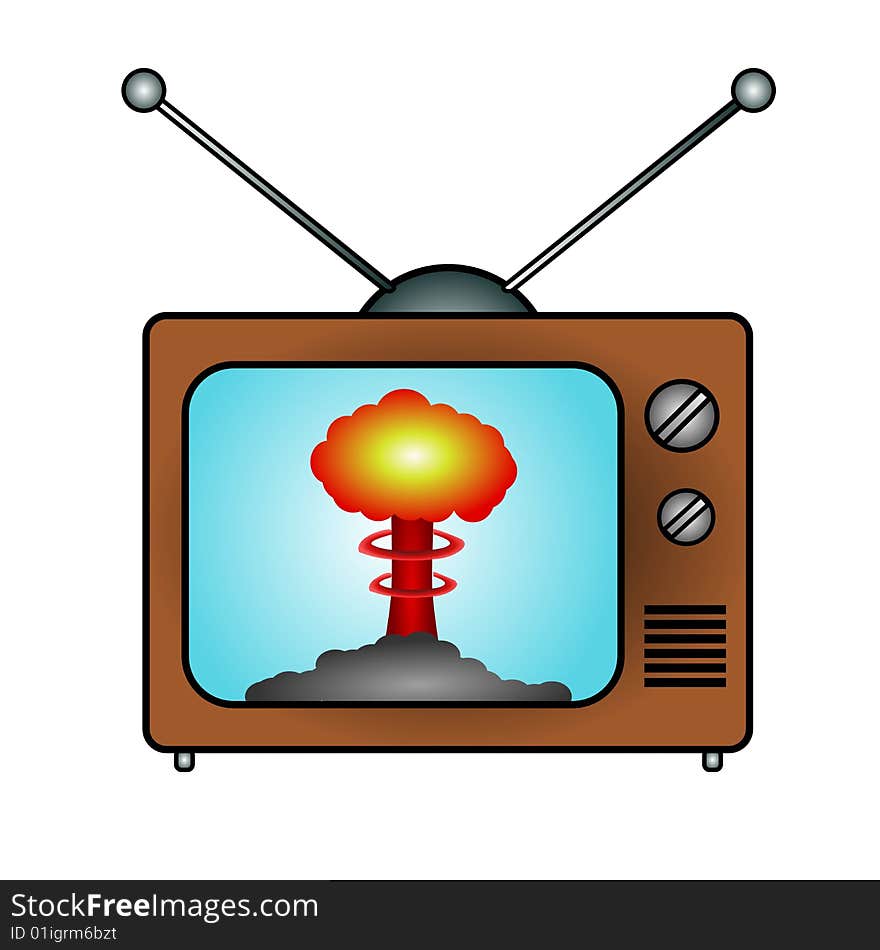 TV And Atomic Mushroom