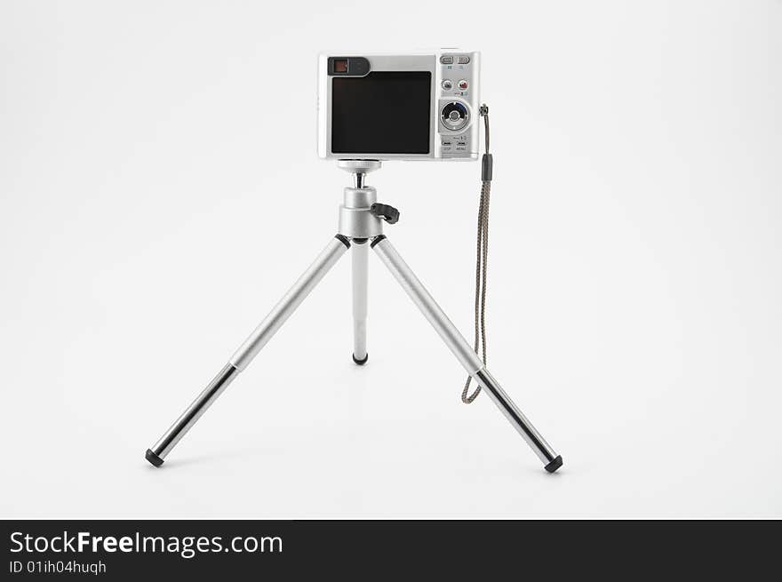 Camera on tripod