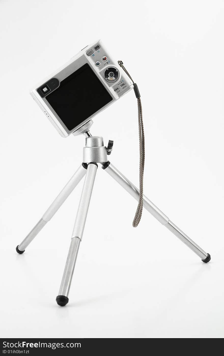 Camera on tripod