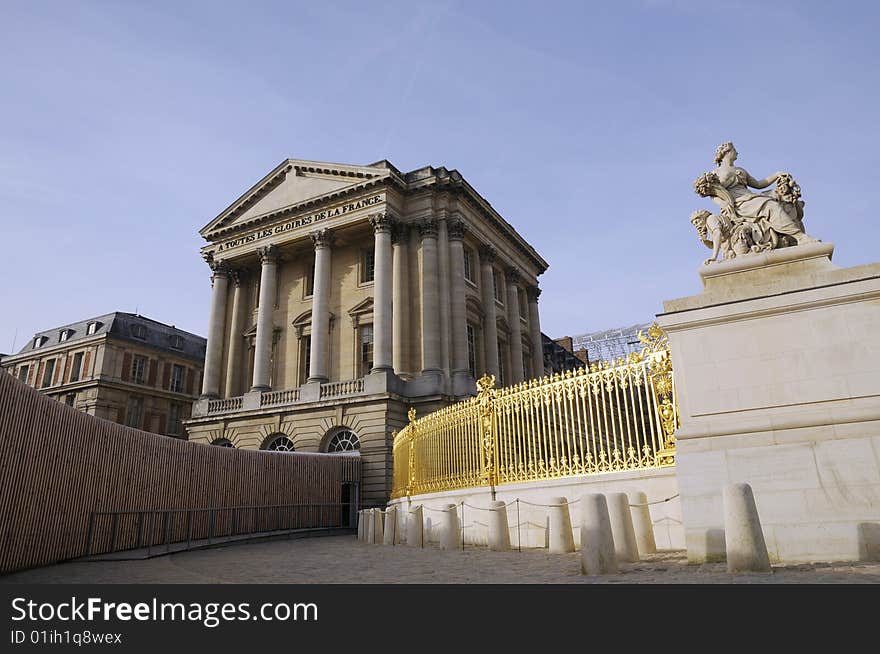 Building of royal palace, palace of versillete