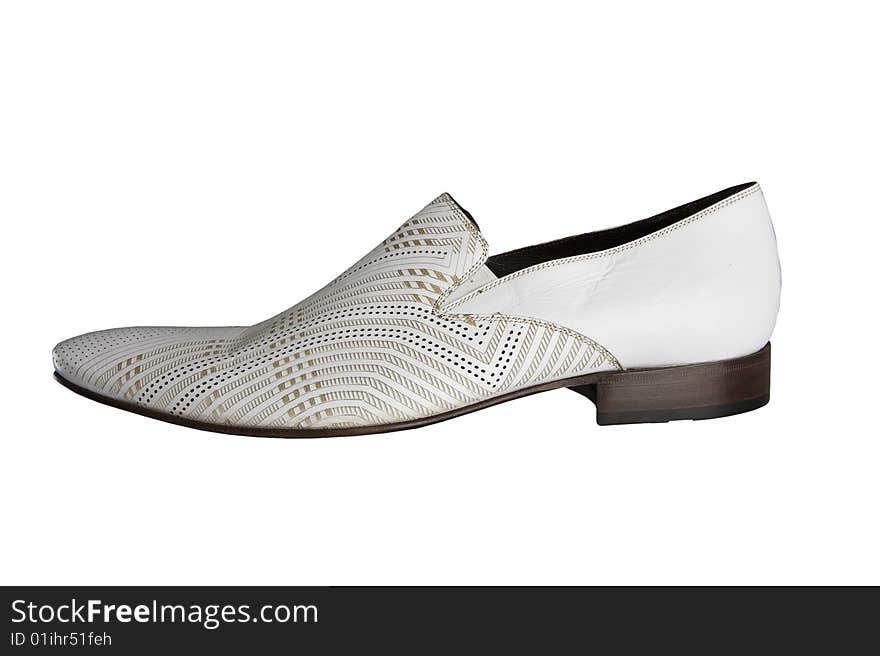 Man white shoe