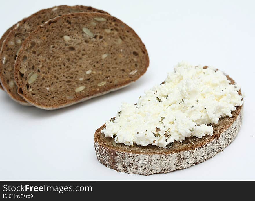 Sandwich with soft cheese