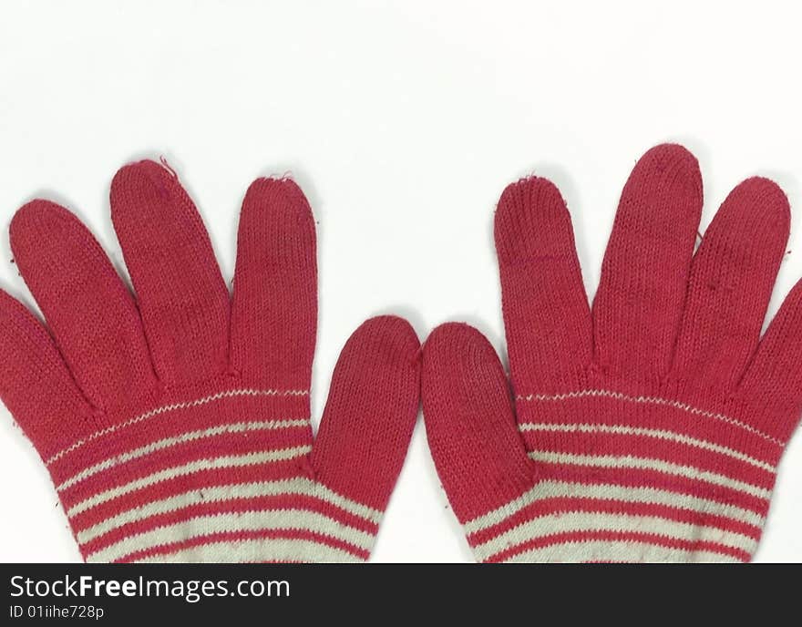 Red Line gloves on the table