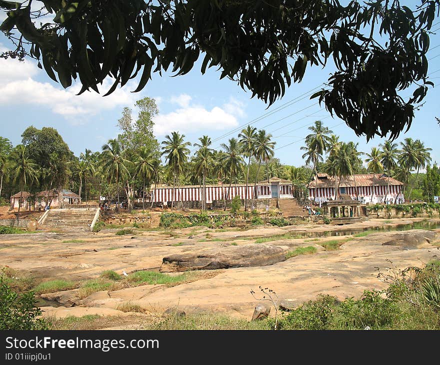 Old temple at the side of river