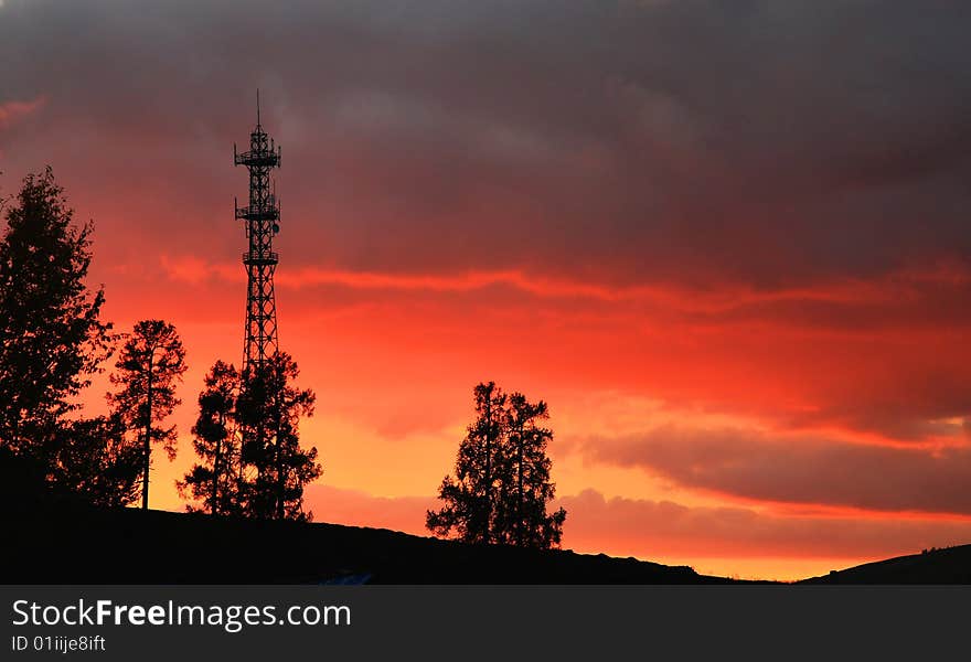 Sunset sky