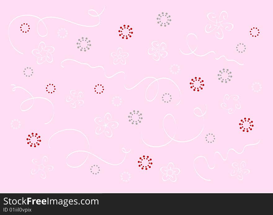 Seamless pattern with flowers drawing. Seamless pattern with flowers drawing