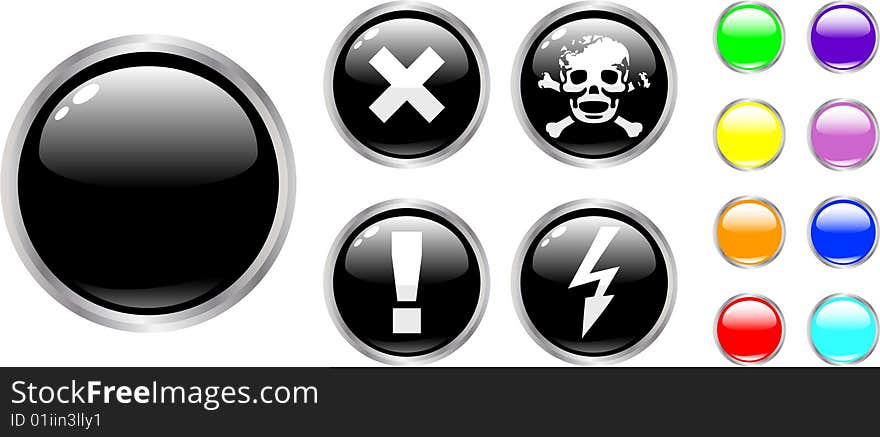 The Vector Danger Color Buttons