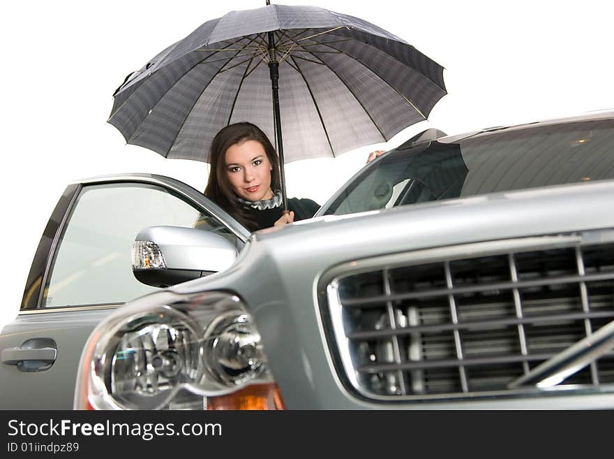 Pretty women and car look for you