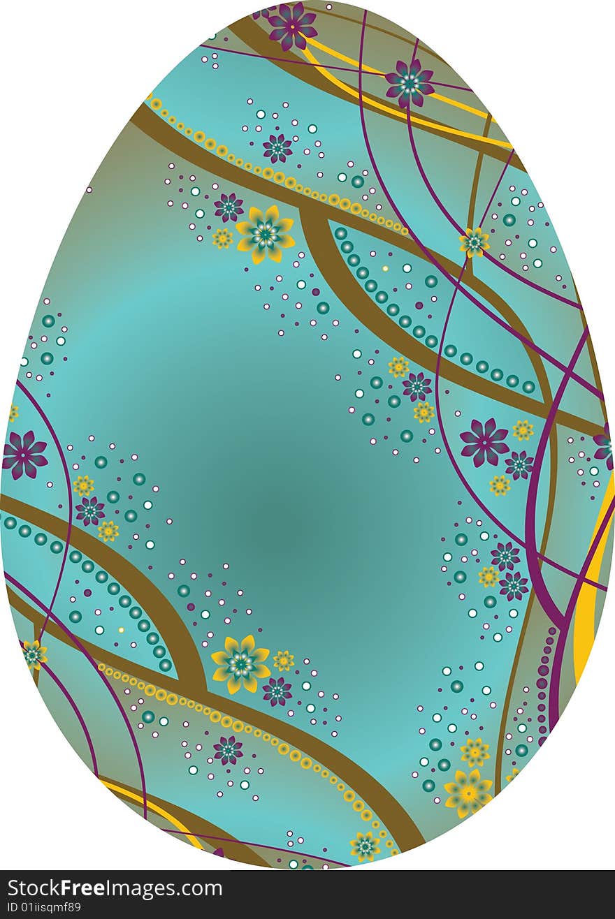 Egg with flower