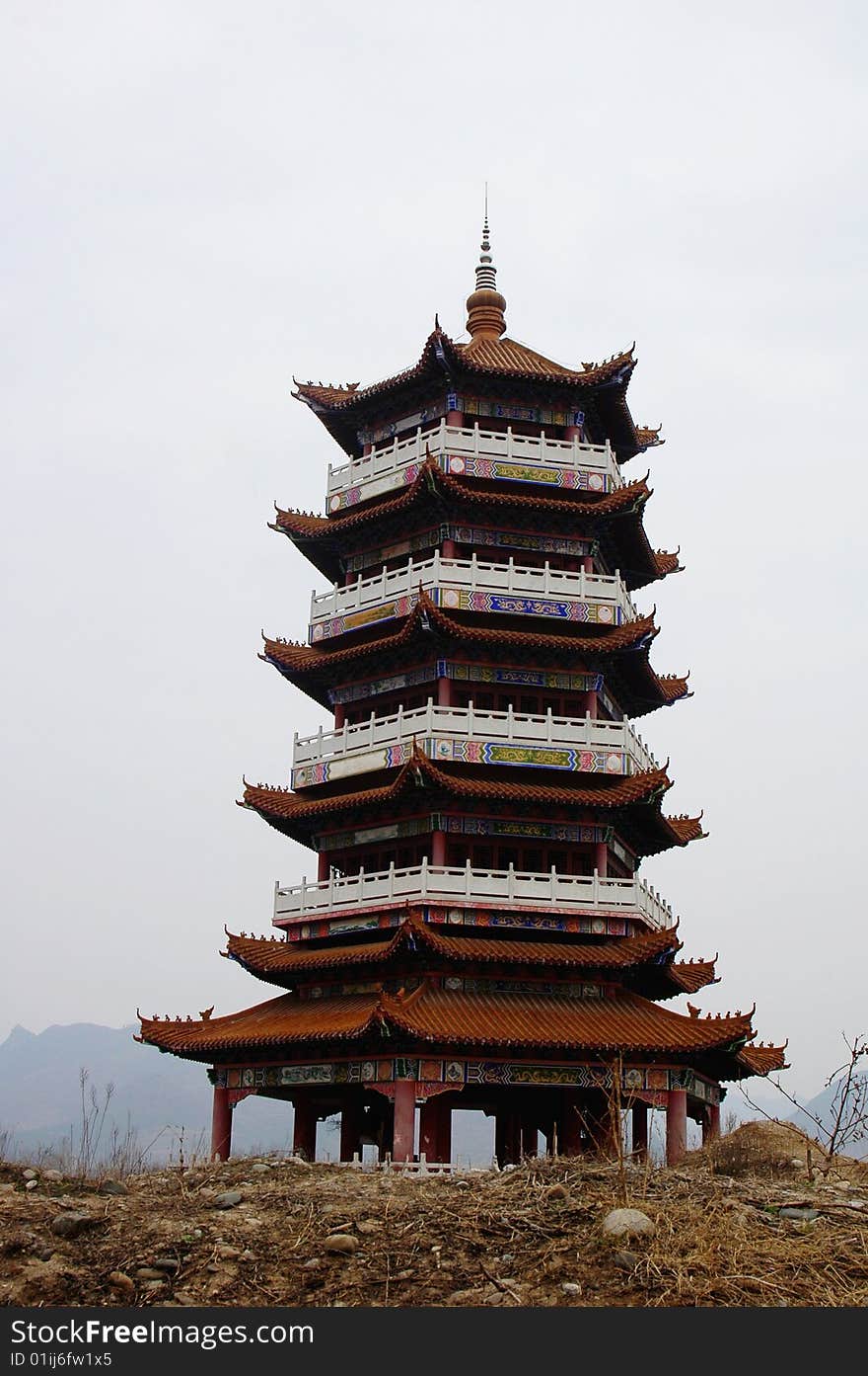 A  traditional Pagoda in China