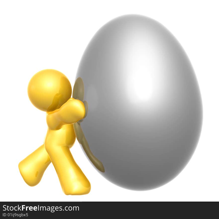 Easter egg and icon figure illustration. Easter egg and icon figure illustration