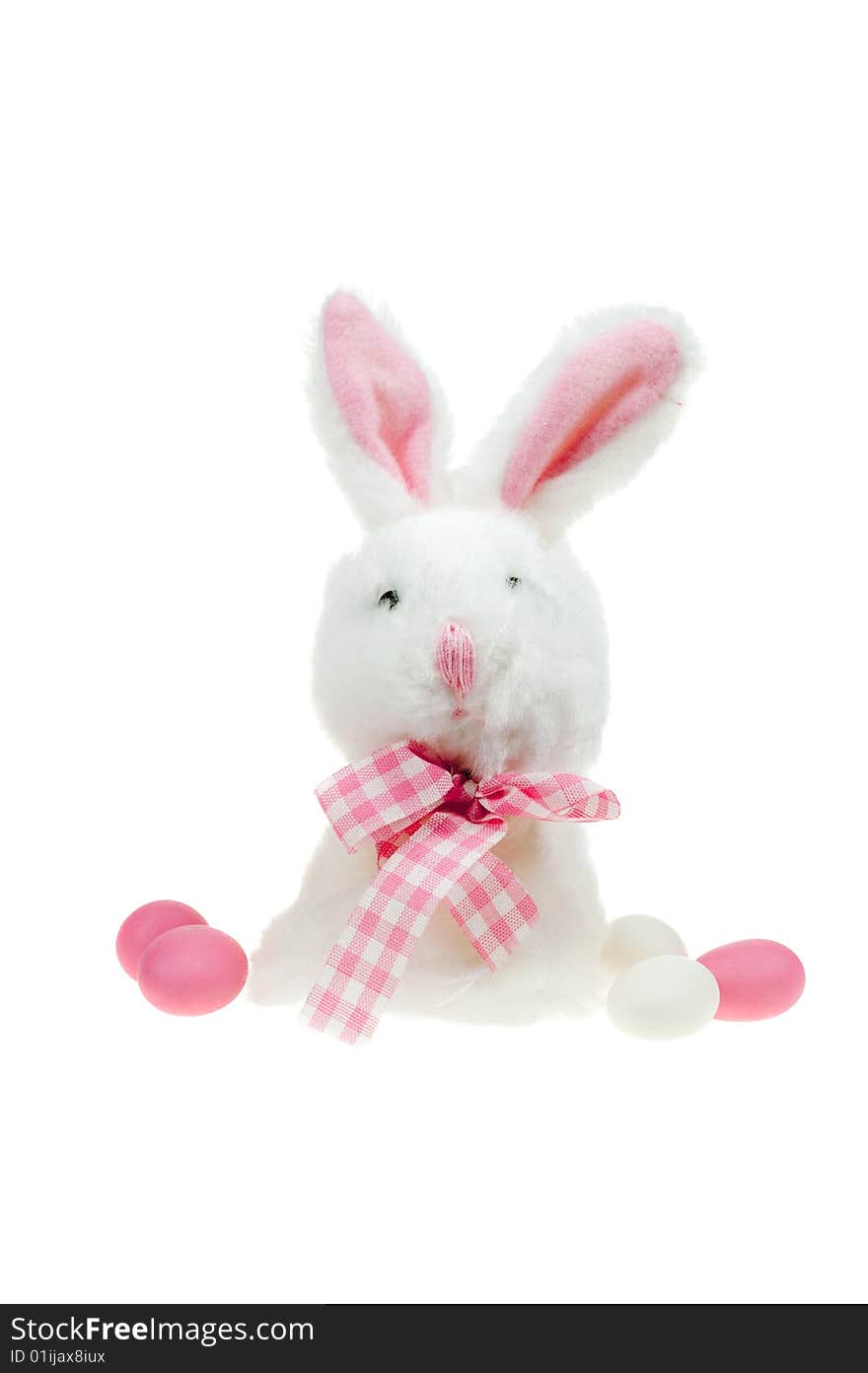 Easter bunny isolated on a white background