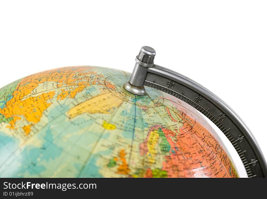 Earth terrestrial globe, old model, floor standing thing. Earth terrestrial globe, old model, floor standing thing