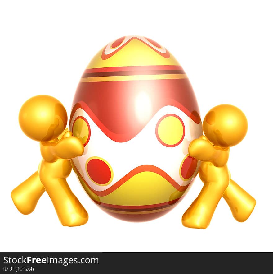 Easter egg and icon figure illustration. Easter egg and icon figure illustration