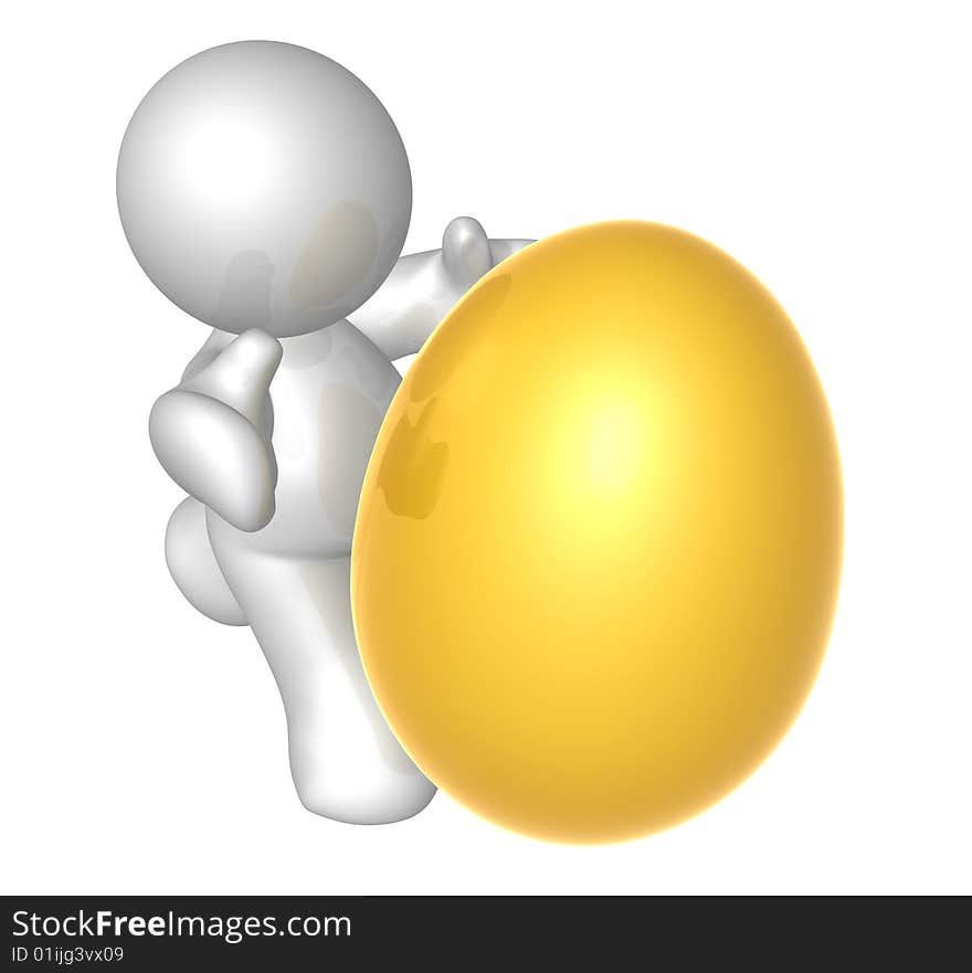 Easter egg and icon figure illustration. Easter egg and icon figure illustration