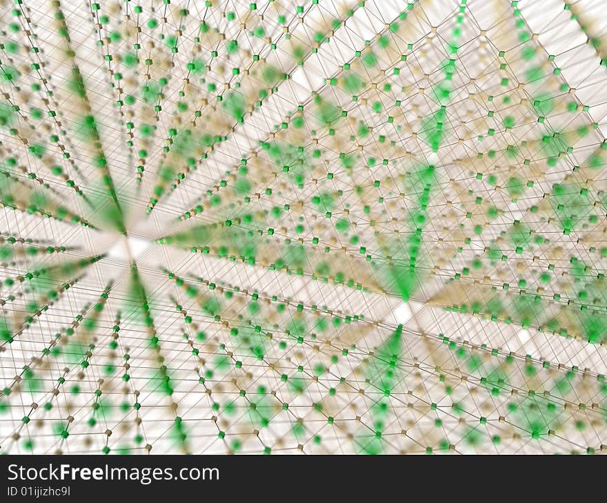 3d image of cybernetic lattice.