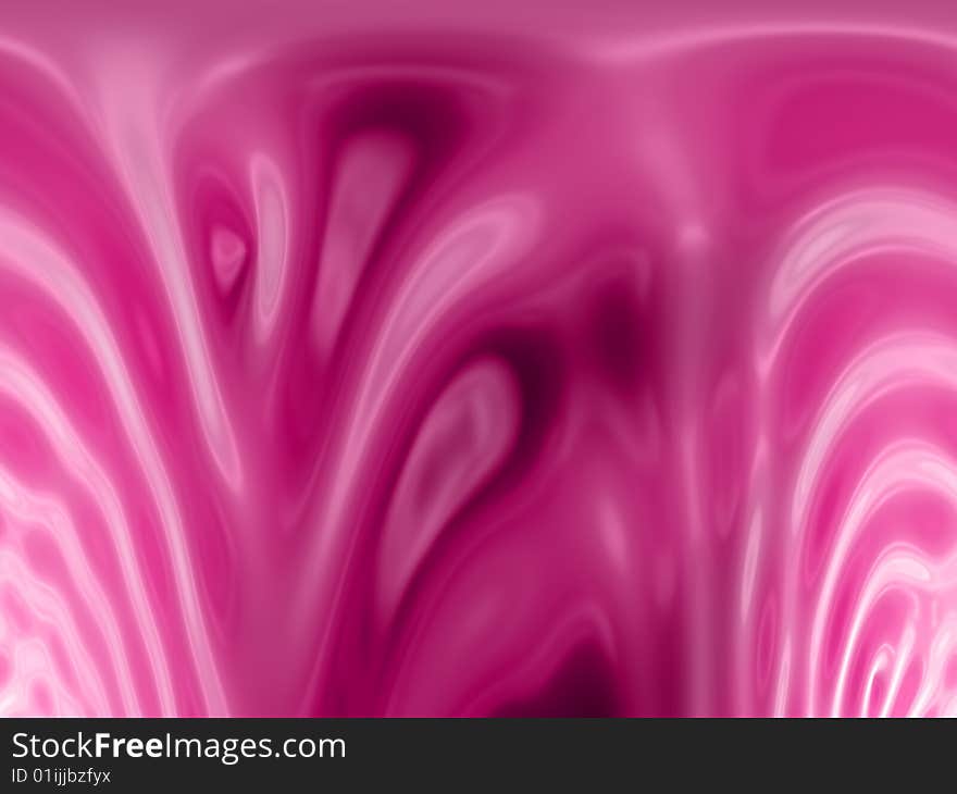 Computer generated image of pink waves. Computer generated image of pink waves