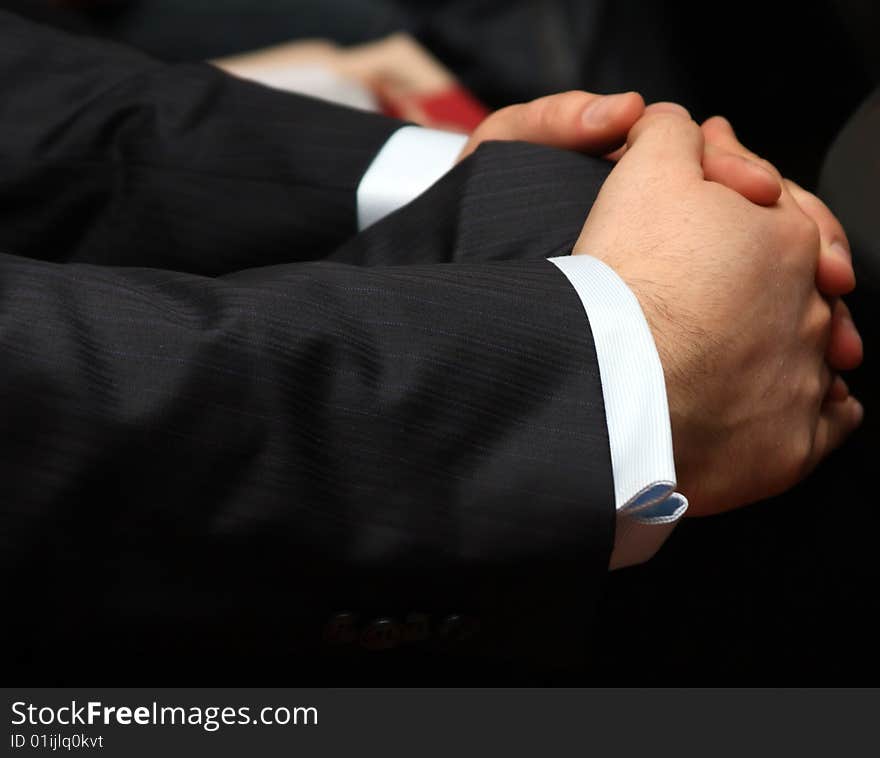 Hands of a businessman