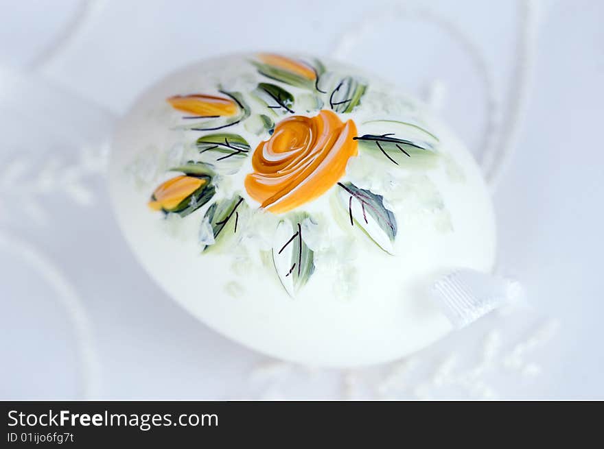 Traditional Polish hand painted easter egg. Traditional Polish hand painted easter egg