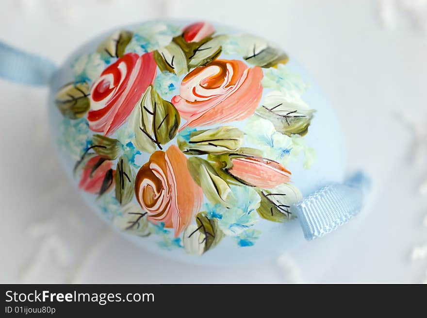 Traditional Polish hand painted easter egg. Traditional Polish hand painted easter egg