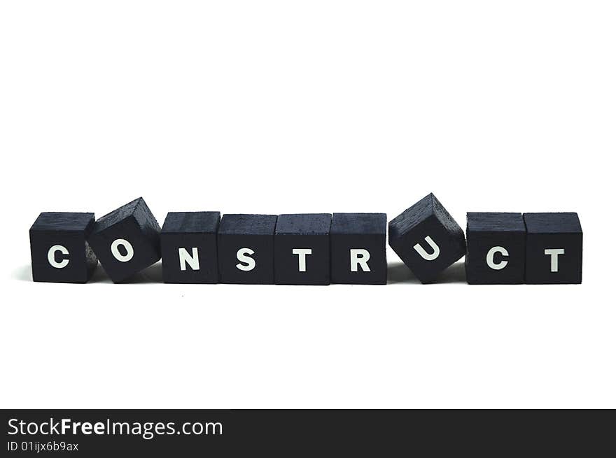 The word construct spelled out