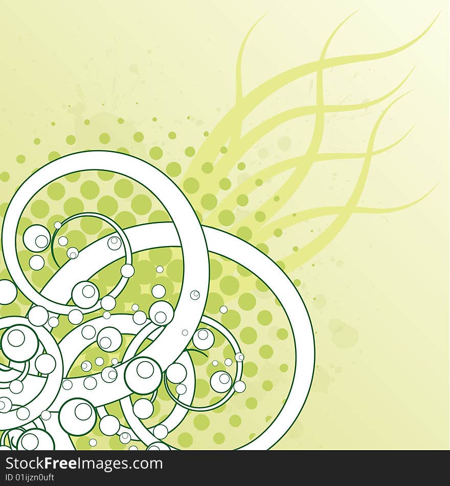 Spring abstract background. Vector file organized in layers for easy editing.