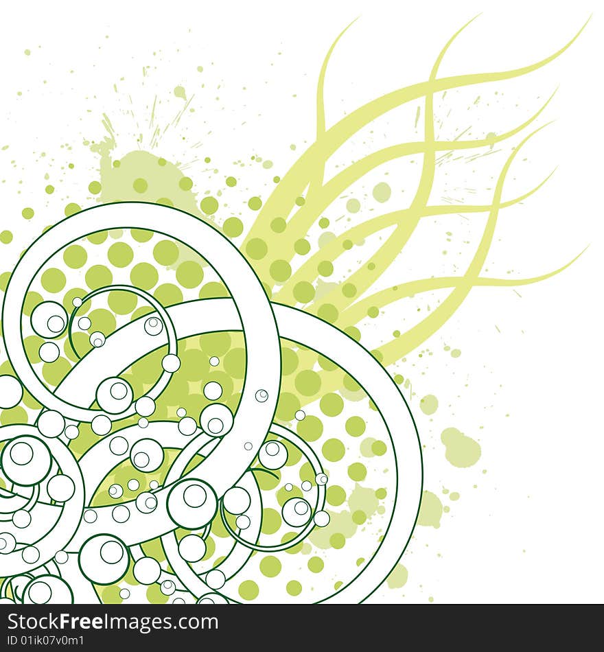 Spring abstract background. Vector file organized in layers for easy editing.