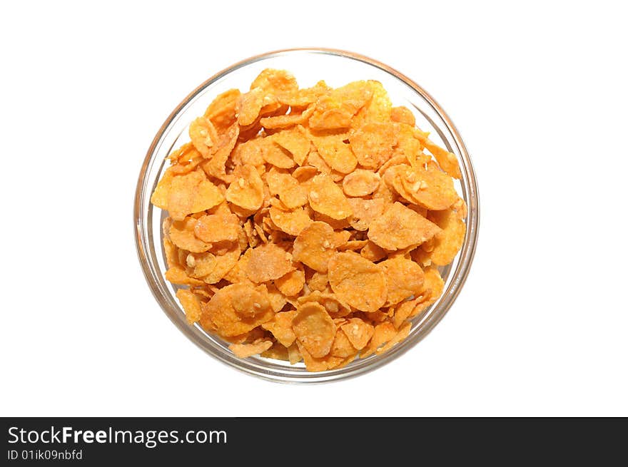 Bowl with corn flakes