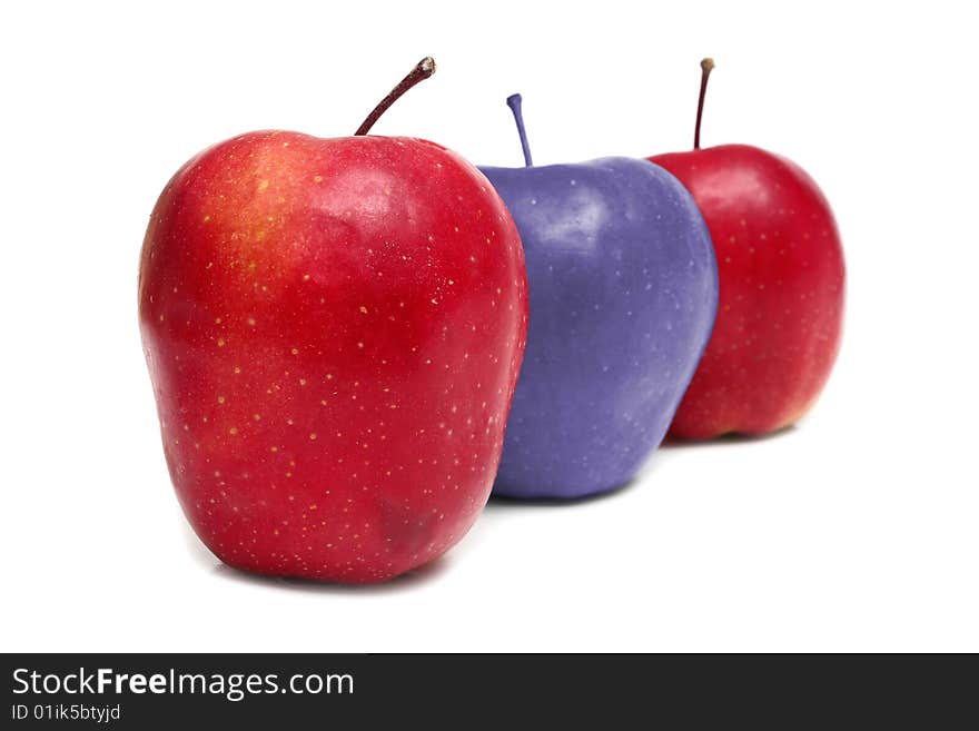 Apples red and blue