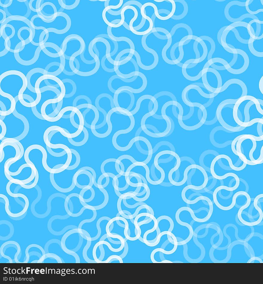 Vector illustration of Blue Seamless Pattern