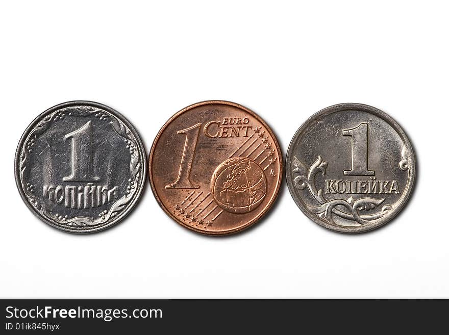 3 cheapest coins (ukrainian, euro cent, russian)