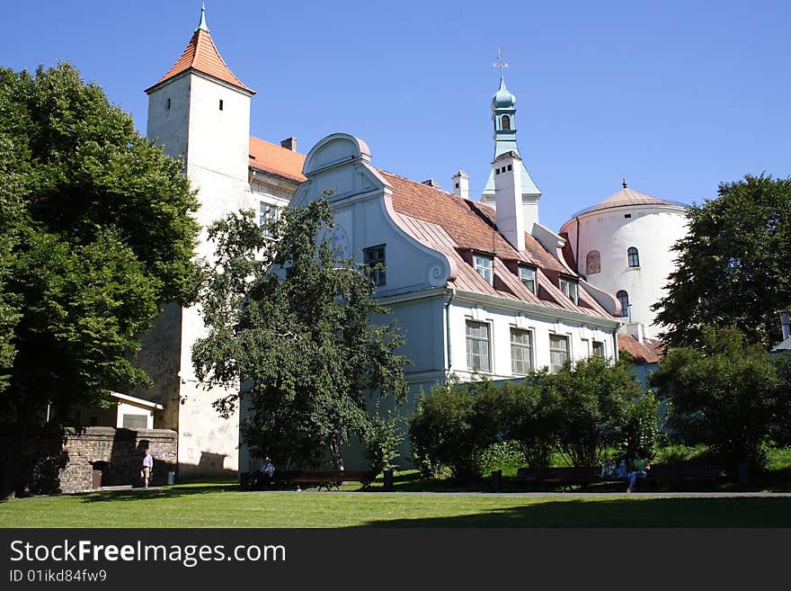 Riga Castle in Latvia, on the bank of Daugava River