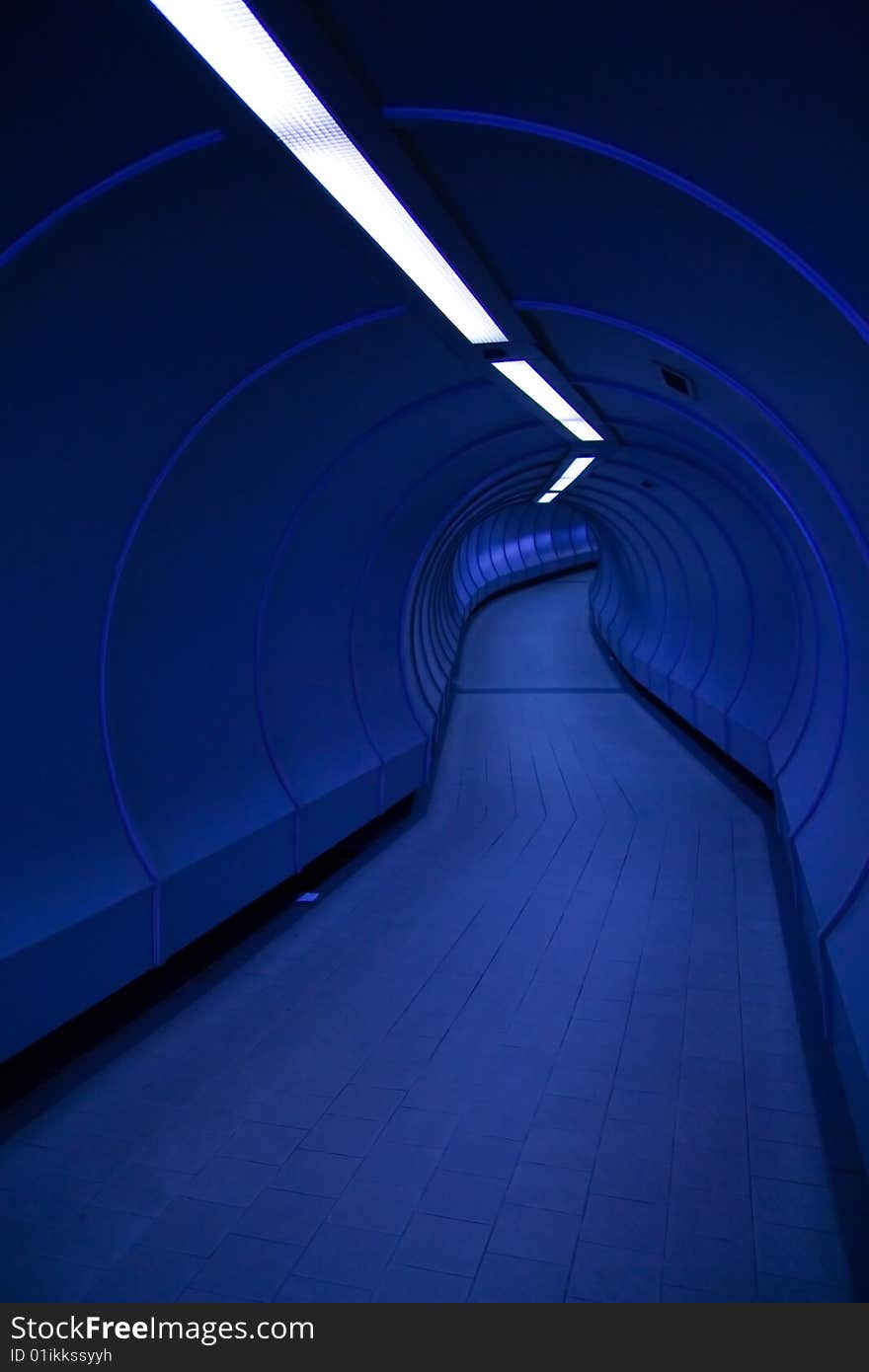 An underpass tunnel for pedestrians. An underpass tunnel for pedestrians.