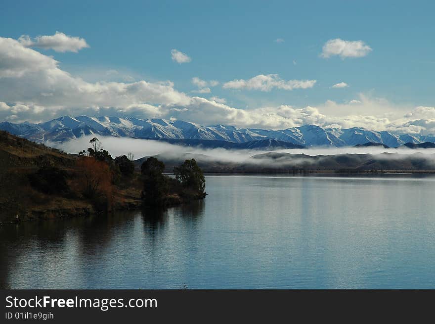 Alps With Lake In The Foreground