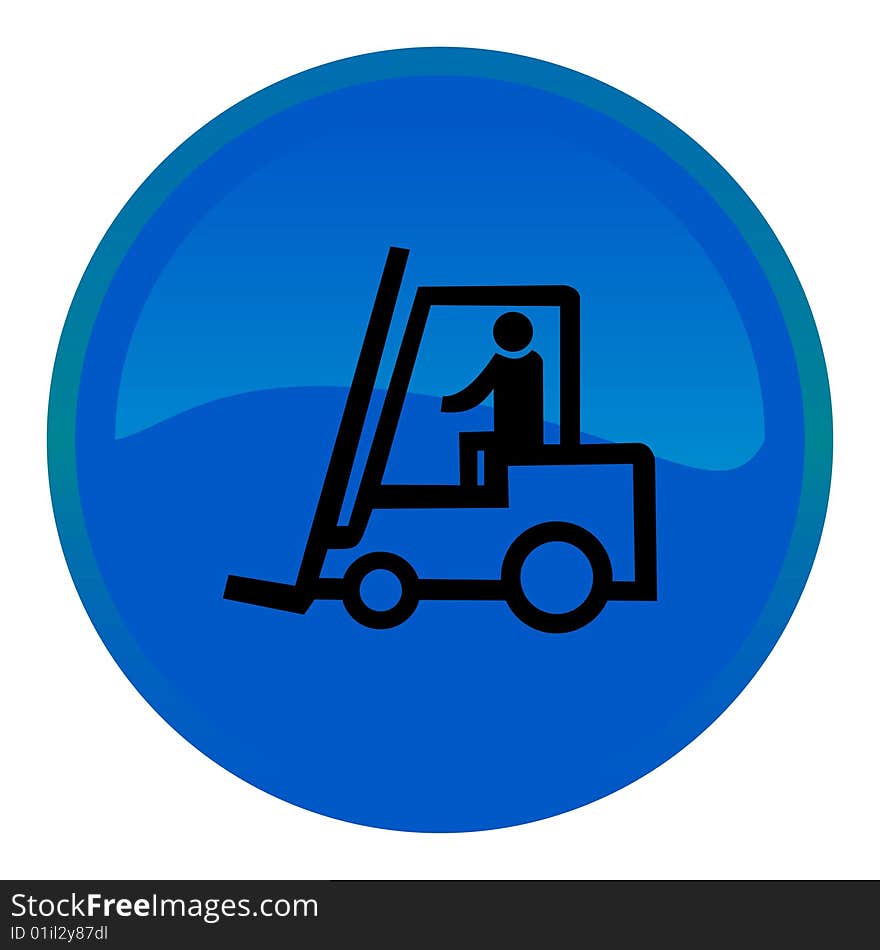 Web button - forklift truck