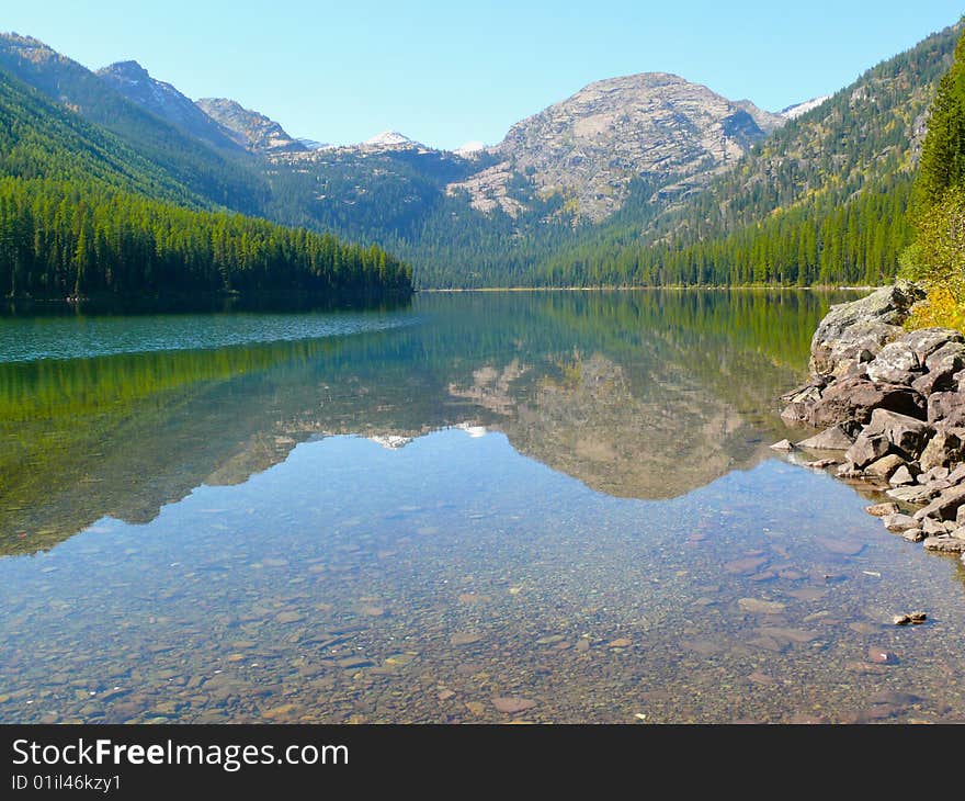 Mountain Lake Reflected