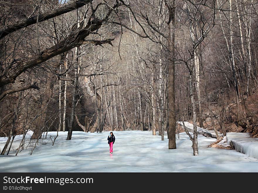 Walking in winter