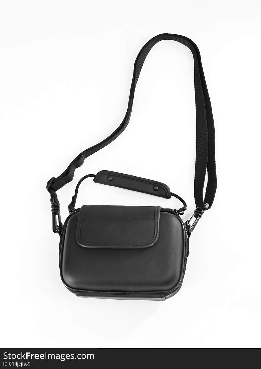 Mini black bag for photocamera